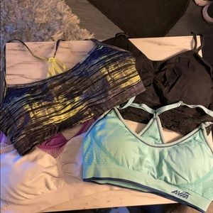 3 sports bras and 1 bralette !!!